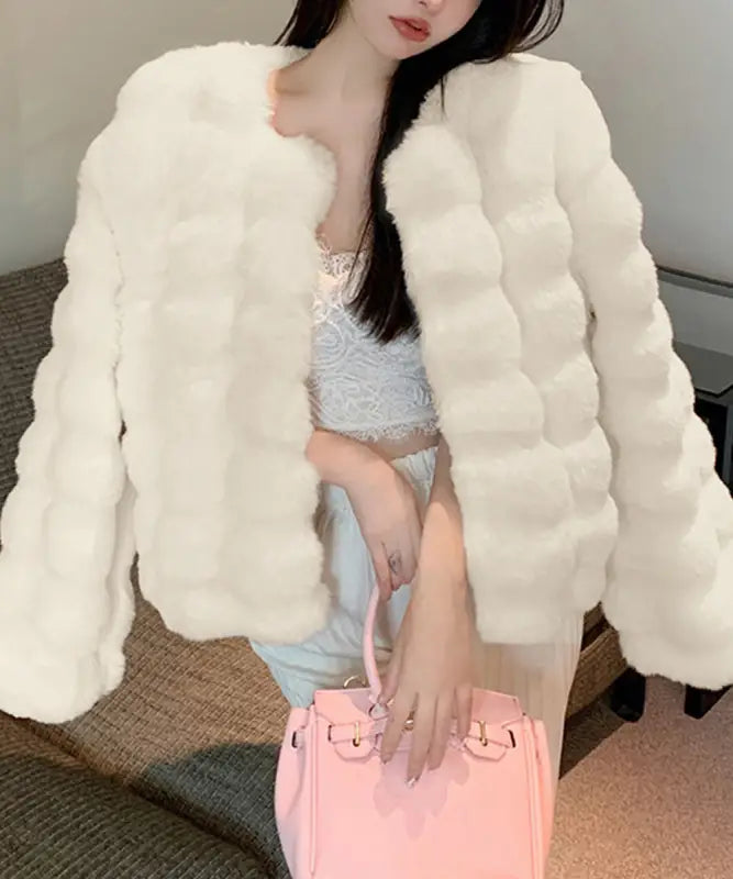 エコファーコートショートファージャケット