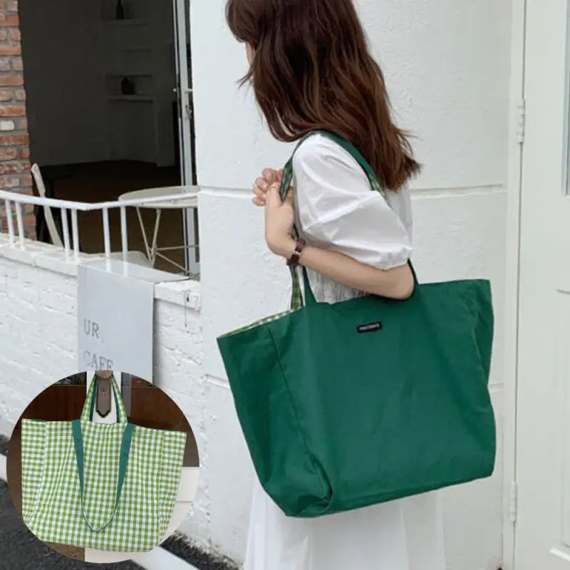 キャンバス-トートバッグ-リバーシブル