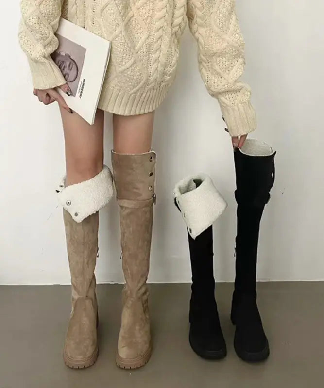 快適なニーハイブーツ
