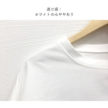 プリント-ロングTシャツ-レディース